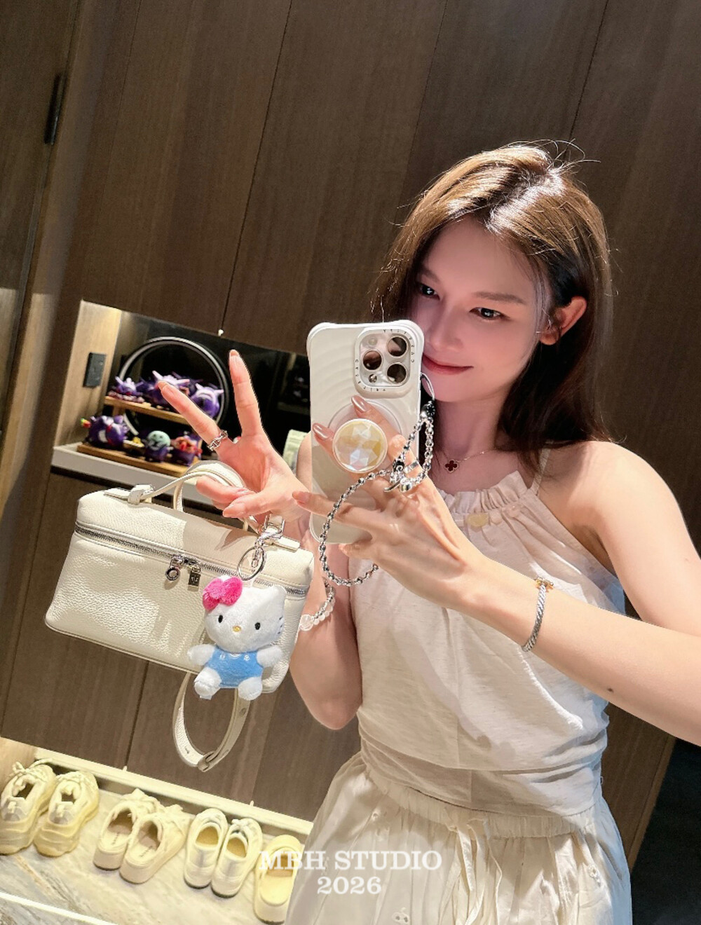 MBH Second Generation LP19 Top Grain Leather Casual Old Money Lunch Box Bag Fashion Crossbody Handbag with Shoulder Strap - Image 3